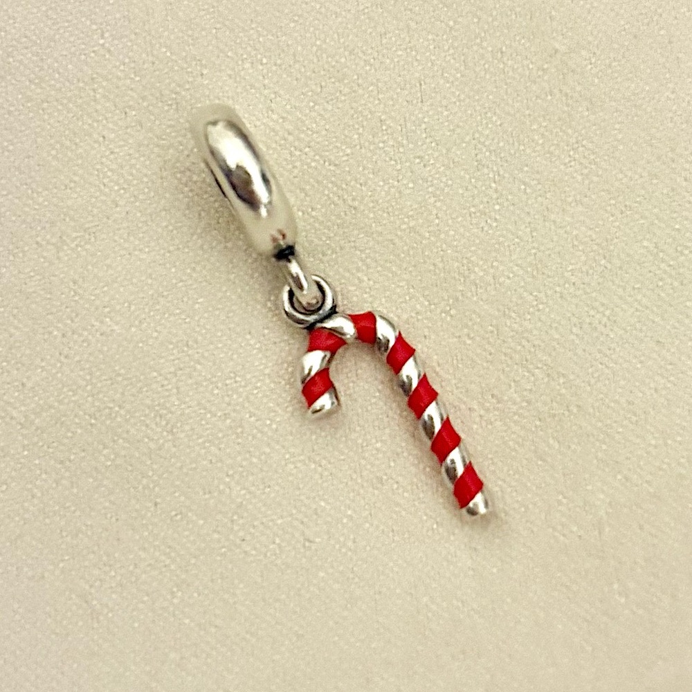 Pandora Candy Cane Dangle Charm